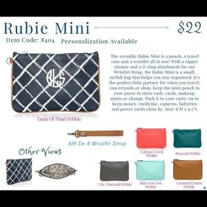 Thirty One Rubie Mini with wristlet strap